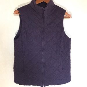 Eileen Fisher Quilted Cotton Vest Medium